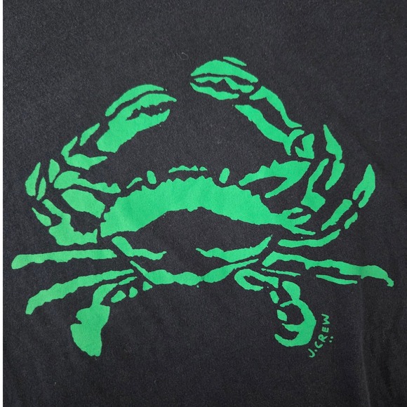 J. Crew Collector Tee Crab Graphic Print Short Sleeve Top Size L Beach Coastal - Picture 2 of 5